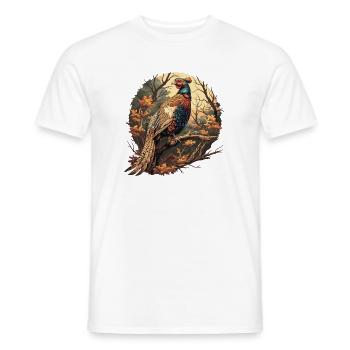 Pheasants Pheasant - Men's T-Shirt - white - Front - AI Model Male 178 dark (178cm)