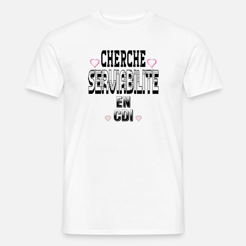 Suche nach Hilfe bei einem unbefristeten Vertrag - Männer T-Shirt - Weiß