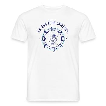 Cosmic vastness - Men's T-Shirt - white - Front - AI Model Male 178 dark (178cm)