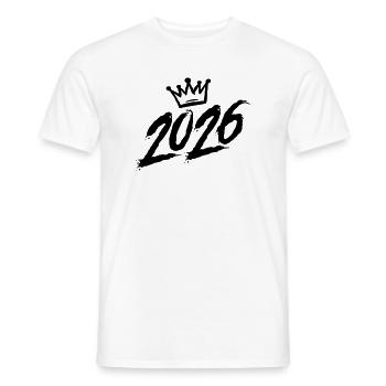 2026 Krone - Men's T-Shirt - white - Front - AI Model Male 178 dark (178cm)