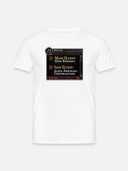 Hauptquest Offene Geschenke Nebenquest Vermeiden - Männer T-Shirt - Weiß