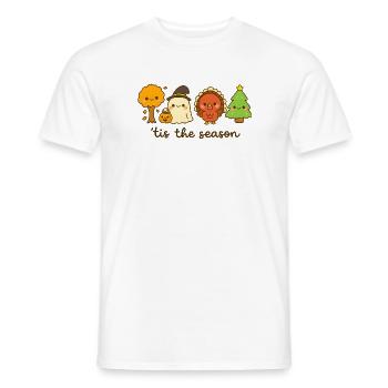 Es ist die Jahreszeit Cute Holiday Crew, Weihnachten - Männer T-Shirt - Weiß - Vorne - AI Model Male 178 dark (178cm)