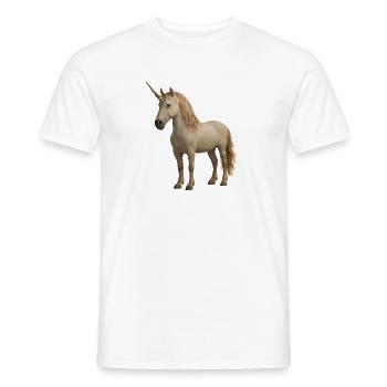 Cream Unicorn - Men's T-Shirt - white - Front - AI Model Male 178 dark (178cm)