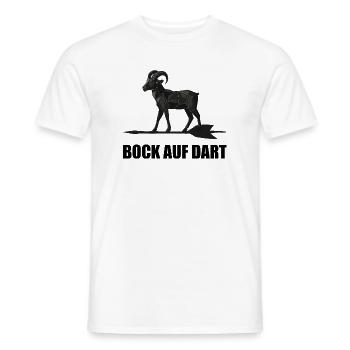 T-SHIRT DE FLÉCHETTES CHICS - Cadeau pour joueur de fléchettes Monsieur - T-shirt homme - blanc - Devant - AI Model Male 178 dark (178cm)