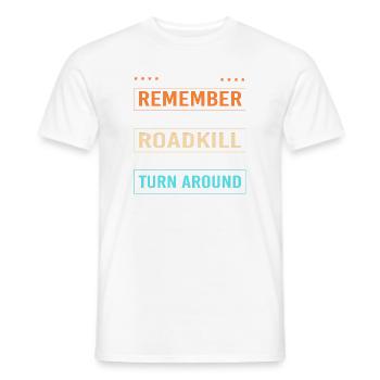 taxidermy - Men's T-Shirt - white - Front - AI Model Male 178 dark (178cm)