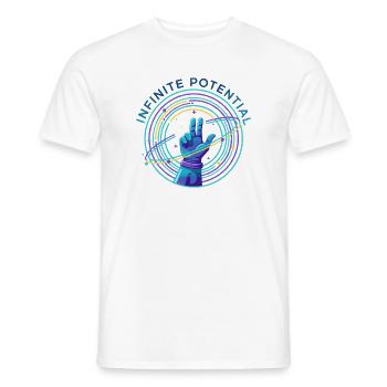 Un potentiel infini - T-shirt homme - blanc - Devant - AI Model Male 178 dark (178cm)