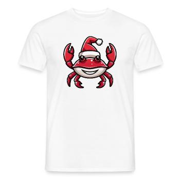 Crabe Crabe Noël - T-shirt homme - blanc - Devant - AI Model Male 178 dark (178cm)