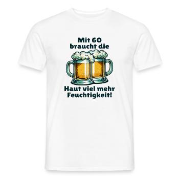 60e anniversaire des années 60 des années 60 cadeau dire dictons - T-shirt homme - blanc - Devant - AI Model Male 178 dark (178cm)