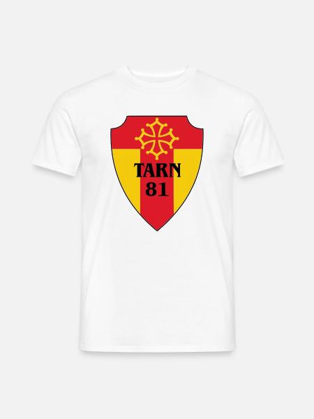 Tarn-Wappen 81 - Männer T-Shirt - Weiß
