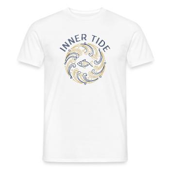 Rivière à marée intérieure - T-shirt homme - blanc - Devant - AI Model Male 178 dark (178cm)