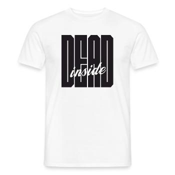 Dead Inside fettes Logo - Männer T-Shirt - Weiß - Vorne - AI Model Male 178 dark (178cm)