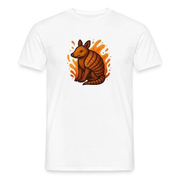 Flammendes Gürteltier - Männer T-Shirt - Weiß - Vorne - AI Model Male 178 dark (178cm)