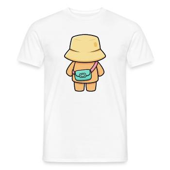 Hutträumer mit Tasche - Männer T-Shirt - Weiß - Vorne - AI Model Male 178 dark (178cm)