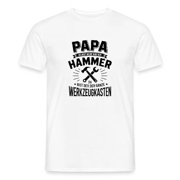 Dad Hammer You're the whole toolbox - Men's T-Shirt - white - Front - AI Model Male 178 dark (178cm)
