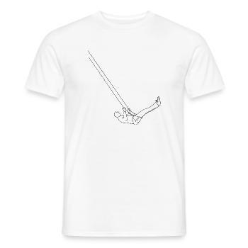 Schaukel - Männer T-Shirt - Weiß - Vorne - AI Model Male 178 dark (178cm)