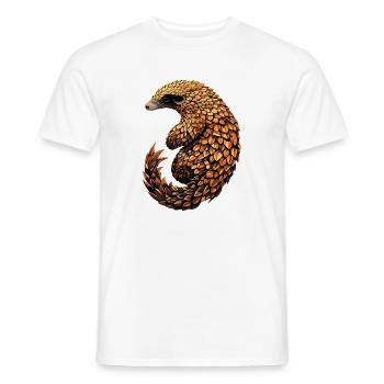 Pangolin Schuppentier Tannenzapfentier Pangoline - Männer T-Shirt - Weiß - Vorne - AI Model Male 178 dark (178cm)