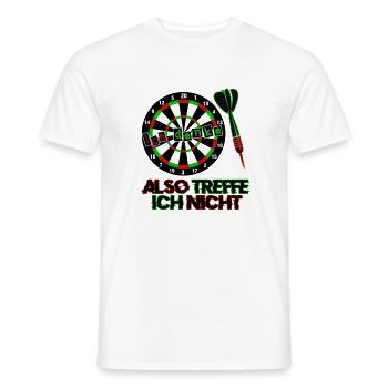 Dart Darts Dartspfeil - Männer T-Shirt - Weiß - Vorne - AI Model Male 178 dark (178cm)