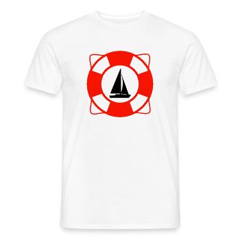 Voile - T-shirt homme - blanc - Devant - AI Model Male 178 dark (178cm)
