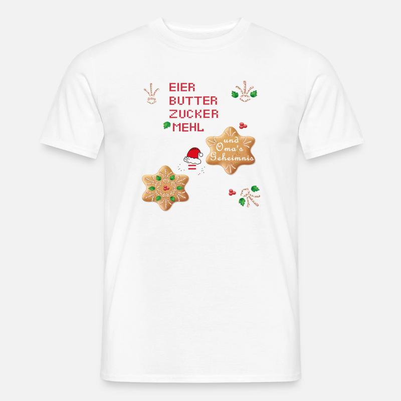 Weihnachtsplätzchen - Männer T-Shirt - Weiß