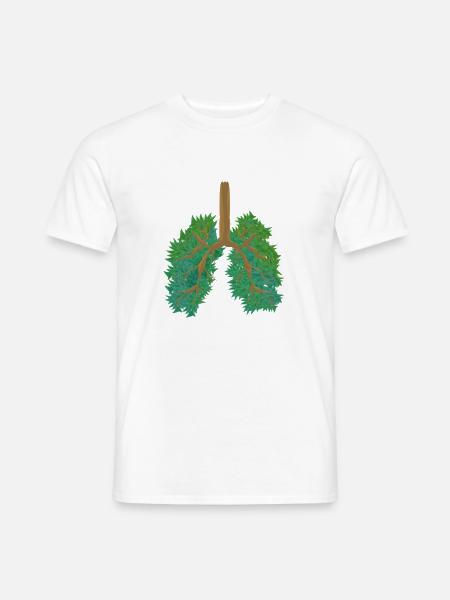Waldlungen-Umweltbewusstsein für globale Erwärmung - Männer T-Shirt - Weiß