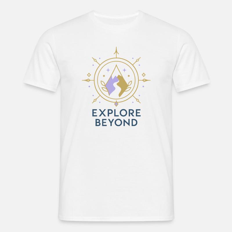 Explore Beyond Compass - Men's T-Shirt - white