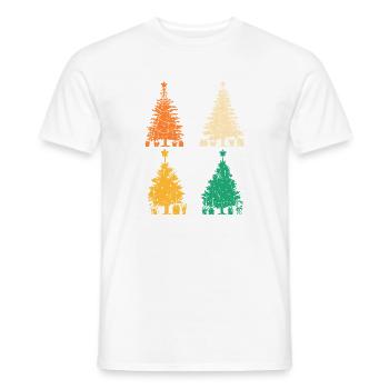 Weihnachtsmann Weihnachtsbaum Weihnachten - Männer T-Shirt - Weiß - Vorne - AI Model Male 178 dark (178cm)