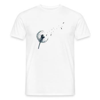 Pissenlit des Rêves - Peu importe comment souffle le vent - T-shirt homme - blanc - Devant - AI Model Male 178 dark (178cm)