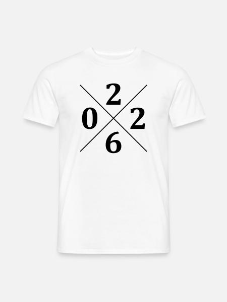 2026 - Männer T-Shirt - Weiß