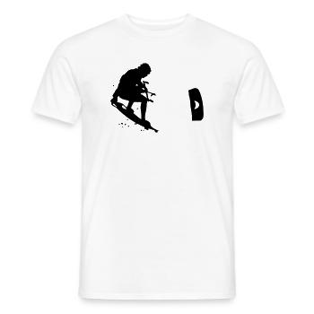 Kitesurfing - Männer T-Shirt - Weiß - Vorne - AI Model Male 178 dark (178cm)