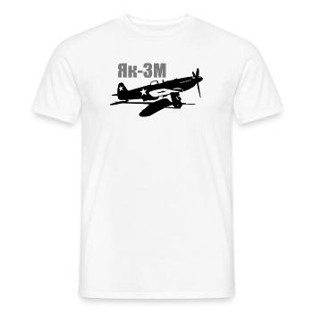 Yak-3 M - T-shirt homme - blanc - Devant - AI Model Male 178 dark (178cm)