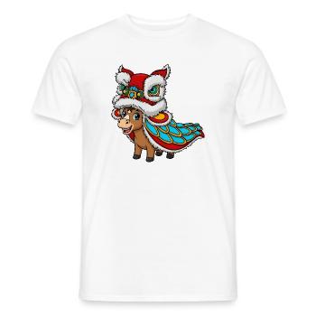 Jahr des Pferdes 2026 – Chinesisches Neujahr für K - Männer T-Shirt - Weiß - Vorne - AI Model Male 178 dark (178cm)