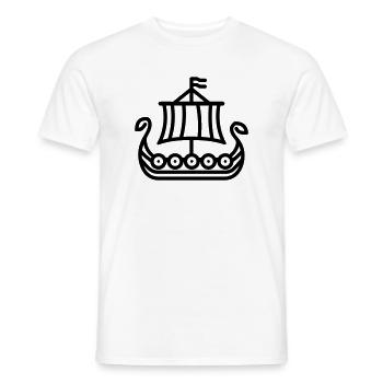 Viking - Men's T-Shirt - white - Front - AI Model Male 178 dark (178cm)