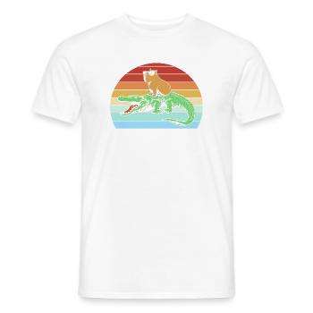 Joyeux anniversaire Capybara Joyeux anniversaire - T-shirt homme - blanc - Devant - AI Model Male 178 dark (178cm)