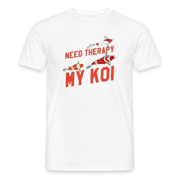 Je n’ai pas besoin de thérapie, juste de mon Koi Funny Pond Zen - T-shirt homme - blanc - Devant - AI Model Male 178 dark (178cm)