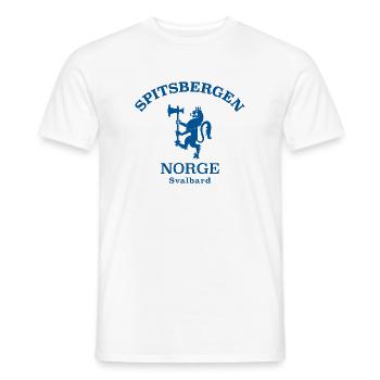 Spitsbergen Norge Norway Norwegen - Männer T-Shirt - Weiß - Vorne - AI Model Male 178 dark (178cm)