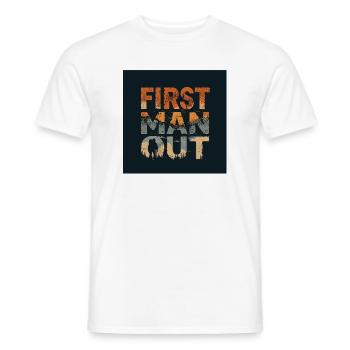 Premier homme à s’évader en montagne - T-shirt homme - blanc - Devant - AI Model Male 178 dark (178cm)