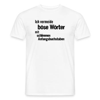 Mots maléfiques - T-shirt homme - blanc - Devant - AI Model Male 178 dark (178cm)