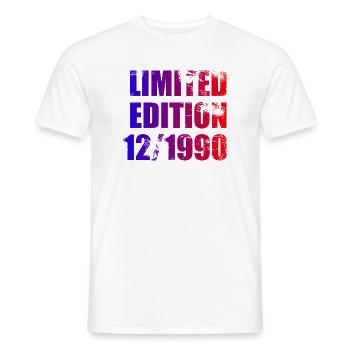 35e anniversaire Édition limitée 12/1990 - T-shirt homme - blanc - Devant - AI Model Male 178 dark (178cm)