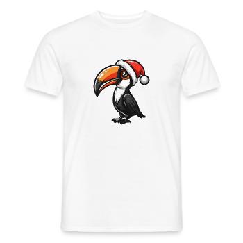 Toucan Bird Christmas - Men's T-Shirt - white - Front - AI Model Male 178 dark (178cm)