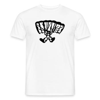 parachutist - Men's T-Shirt - white - Front - AI Model Male 178 dark (178cm)