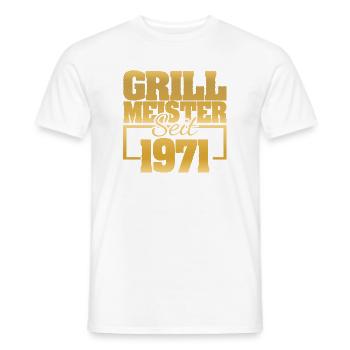 Grillades 1 - T-shirt homme - blanc - Devant - AI Model Male 178 dark (178cm)