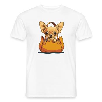 Chihuahua dans le sucre de poche - T-shirt homme - blanc - Devant - AI Model Male 178 dark (178cm)