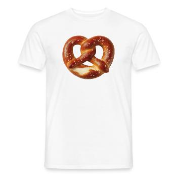 Brezel - Männer T-Shirt - Weiß - Vorne - AI Model Male 178 dark (178cm)