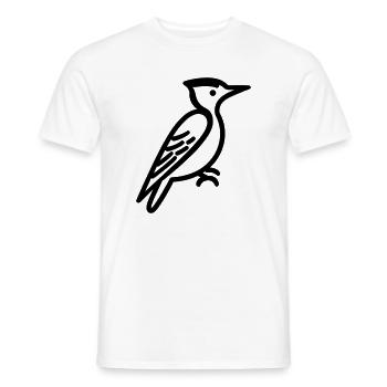 pivert - T-shirt homme - blanc - Devant - AI Model Male 178 dark (178cm)
