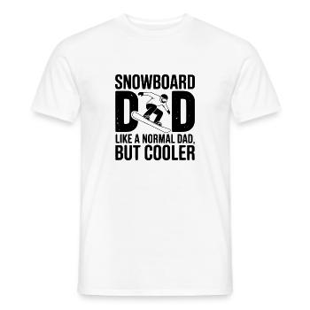 Snowboard-Papa wie ein normaler Vater, aber cooler - Männer T-Shirt - Weiß - Vorne - AI Model Male 178 dark (178cm)