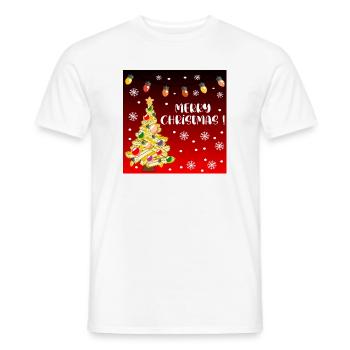Lustige frohe Weihnachtspommes - Männer T-Shirt - Weiß - Vorne - AI Model Male 178 dark (178cm)