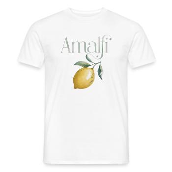 AMALFI – Lemon Chic - Men's T-Shirt - white - Front - AI Model Male 178 dark (178cm)