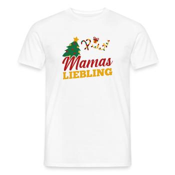 Weihnachtsmann Mamas Liebling Weihnachten - Männer T-Shirt - Weiß - Vorne - AI Model Male 178 dark (178cm)
