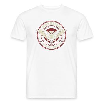 Mottenmann-Ermittlungseinheit Lustiger Kryptiden-M - Männer T-Shirt - Weiß - Vorne - AI Model Male 178 dark (178cm)