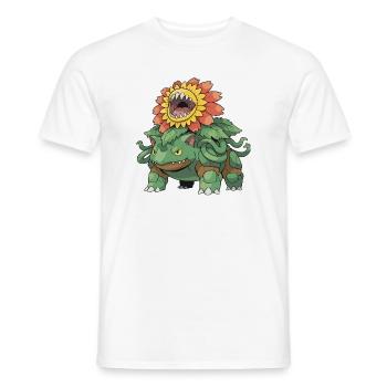 Sunflower Monster Beast - Men's T-Shirt - white - Front - AI Model Male 178 dark (178cm)